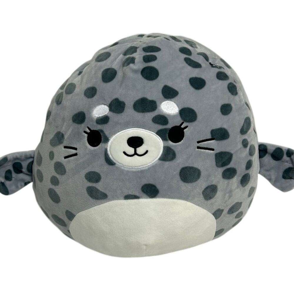 Squishmallows Sea Life Squad Odie the Gray Spotted Seal 10 inch